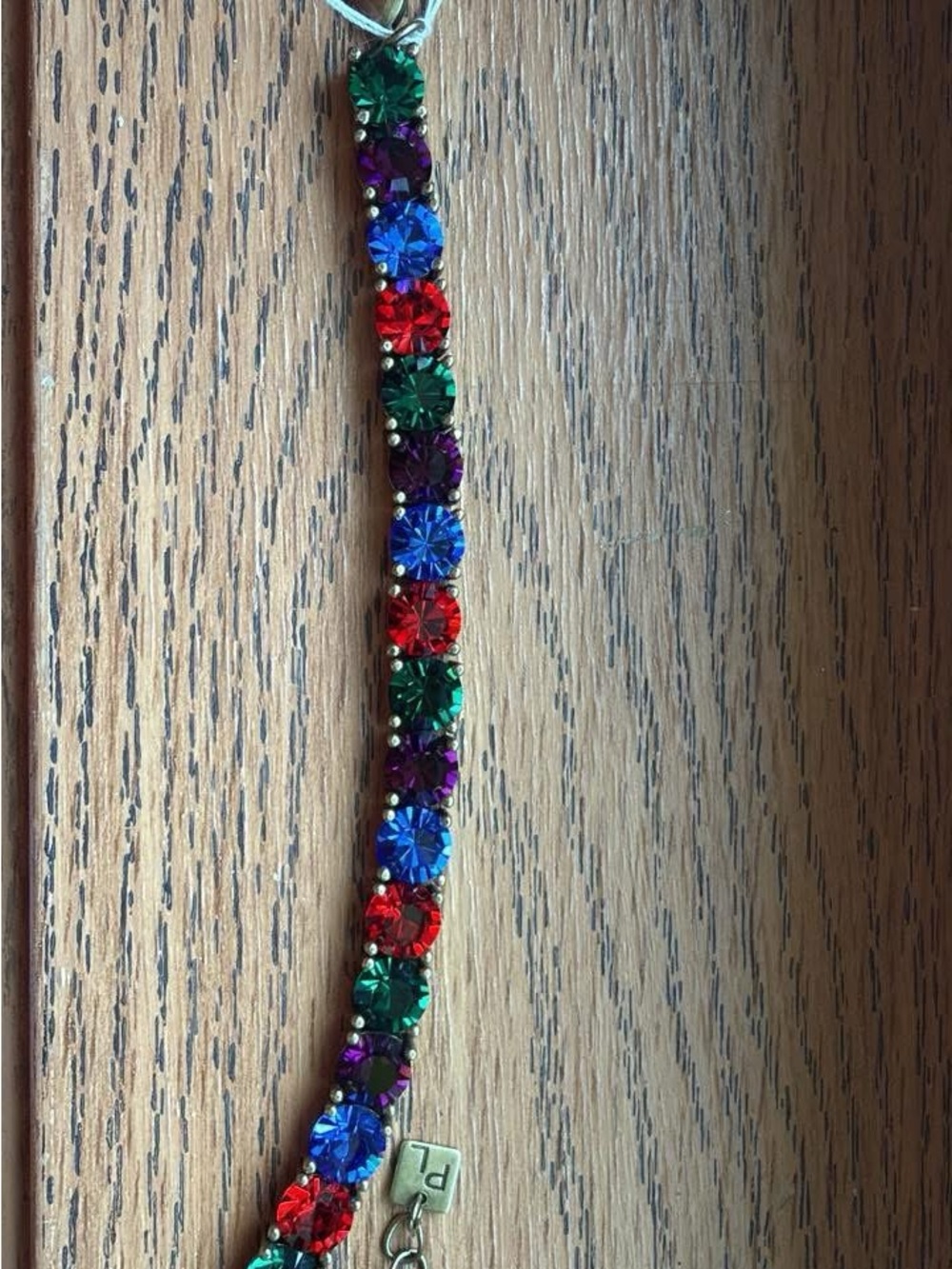 Regal Impression Bracelet - Red, Blue, Green, Purple stones
